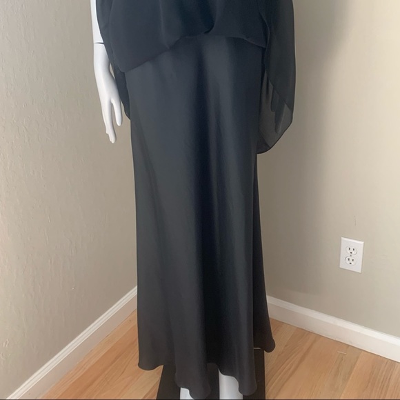 LA FEMME Black Strapless Formal Long Maxi Dress Black Tie Size 0 - Picture 13 of 15